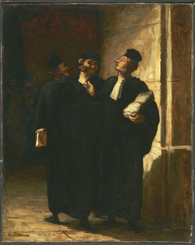 Honoré Daumier - Three Lawyers - 杜米埃.tif
